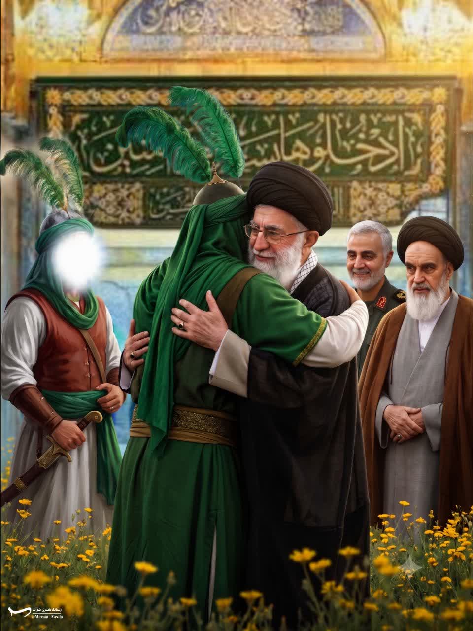 مجموعه گرافیکی در آغوش رضا